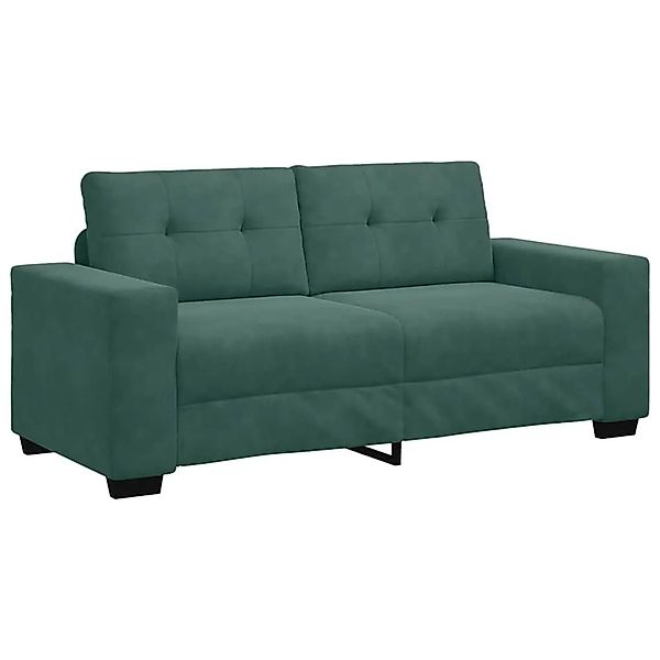 vidaXL Zweisitzer-Sofa Dunkelgrün 140 cm Samt 4105124 günstig online kaufen