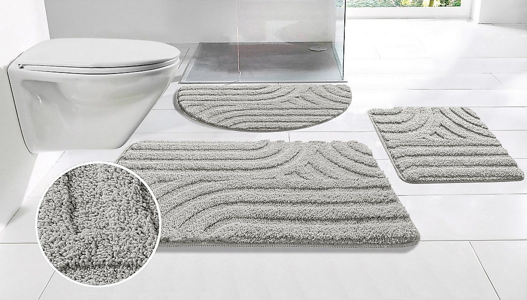 OTTO home Badematte Sanremo Scandi, Badvorleger, Badezimmer Teppich, Duschv günstig online kaufen