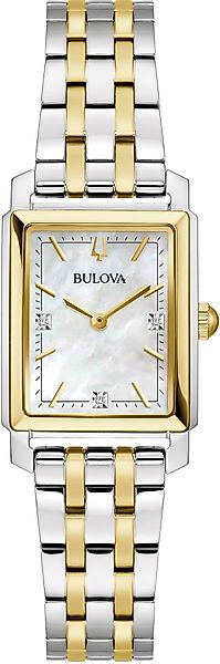 Bulova Quarzuhr 98P220, Armbanduhr, Damenuhr, Edelstahlarmband, günstig online kaufen