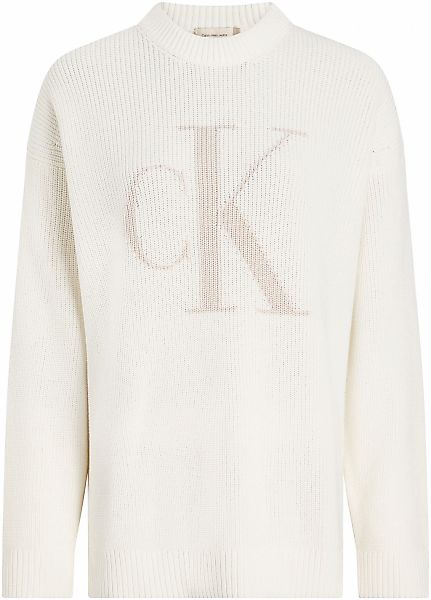 Calvin Klein Jeans Strickpullover CK INTARSIA HIGH NECK SWEATER mit Logosti günstig online kaufen