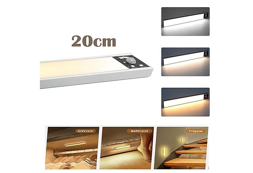 Jibenhome LED Unterbauleuchte Kabellos Schrankbeleuchtung LED Fest Integrie günstig online kaufen