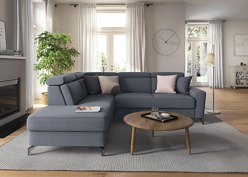 sit&more Ecksofa "Scarlett L-Form", inklusive Kopfteilverstellung, wahlweis günstig online kaufen