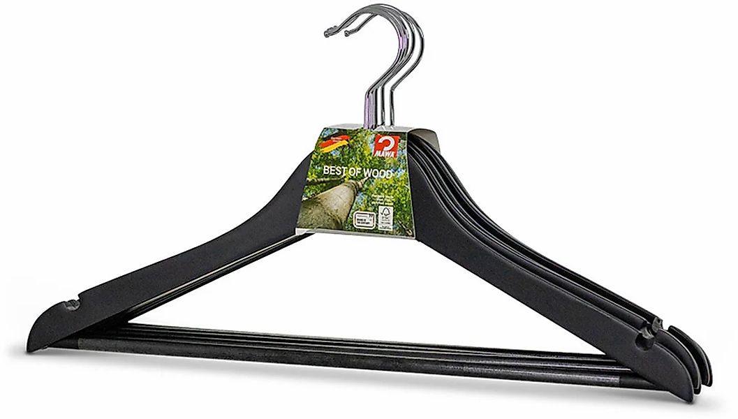 MAWA Kleiderbügel "Basic RE RFS", (Set, 5 tlg., 5 Kleiderbügel), aus Lotush günstig online kaufen