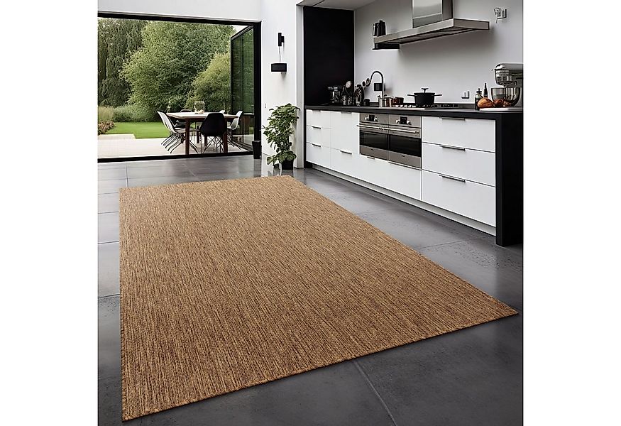 TT Home Teppich, Quadrat, Höhe: 4 mm, Teppich Outdoor Wohnzimmer Esszimmer günstig online kaufen