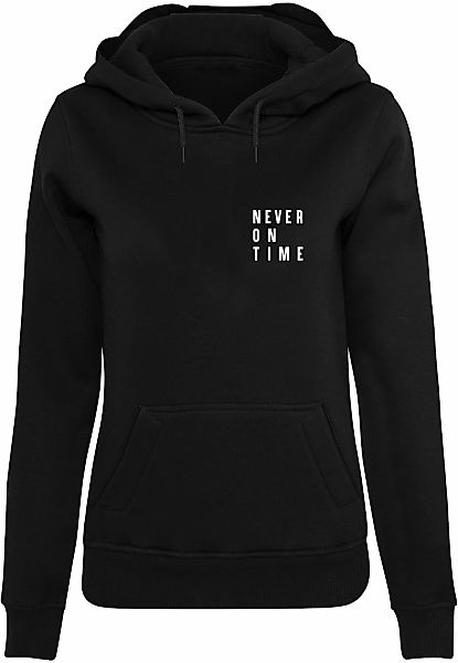 MisterTee Kapuzenpullover "MisterTee Damen Ladies Never On Time Hoody" 1 St günstig online kaufen