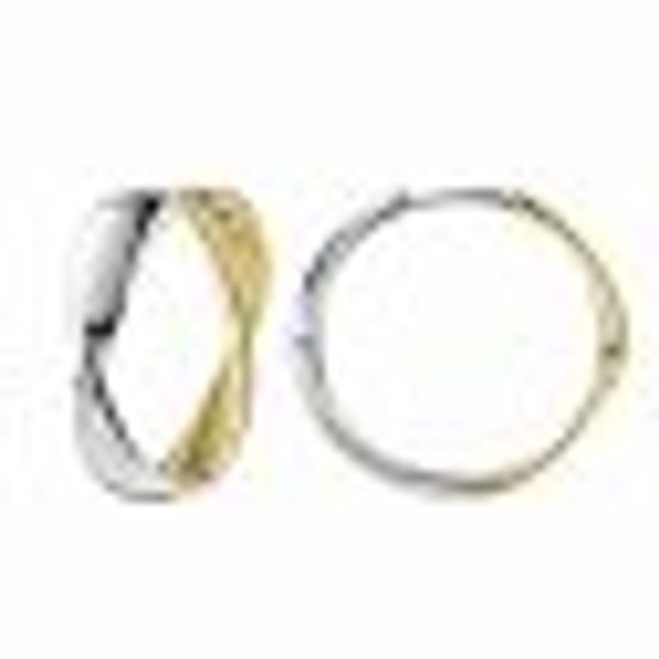 Klappcreolen 925/- Sterling Silber rhodiniert und vergoldet günstig online kaufen