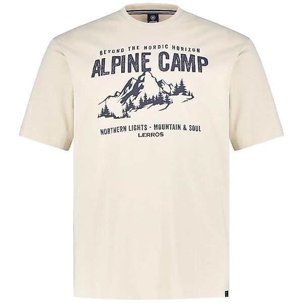 Lerros T-Shirt mit Motiv-Print Farbe cremeweiß Größe: 4XL günstig online kaufen