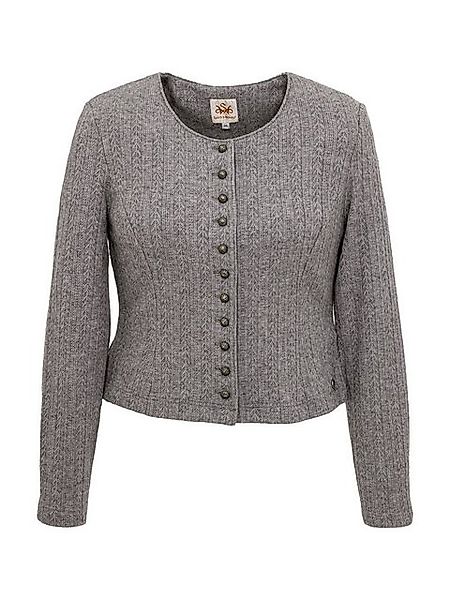 Spieth & Wensky Trachtenstrickjacke Trachtenjacke Damen - DIETZING - grau günstig online kaufen