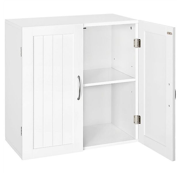 Yaheetech Hängeschrank Badkommode mit 2 Türen & Höhenverstellbarem Einlegeb günstig online kaufen