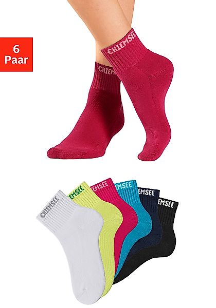 Chiemsee Kurzsocken Packung, 6 Paar tlg. mit eingestricktem Markennamen günstig online kaufen
