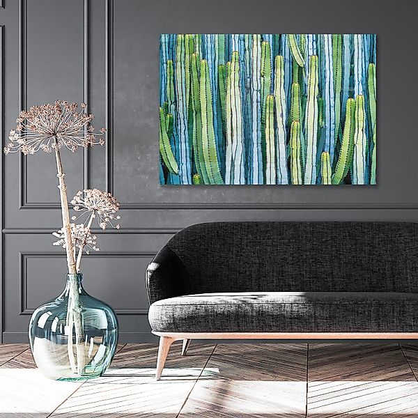 queence Leinwandbild »Cactus« Pflanzen   Pflanzenbilder 1 Stk. tlg. mit seh günstig online kaufen