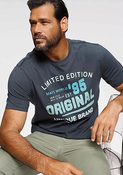 Man's World T-Shirt mit Frontprint günstig online kaufen
