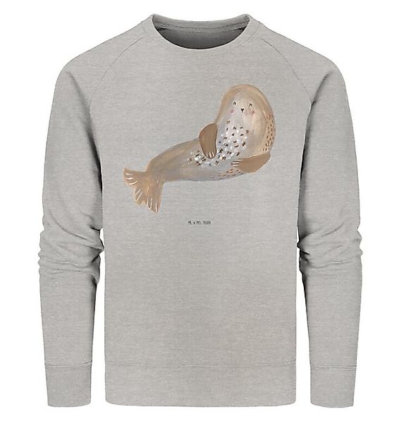 Mr. & Mrs. Panda Longpullover Robbe Lachen Größe L - Heather Grey - Geschen günstig online kaufen
