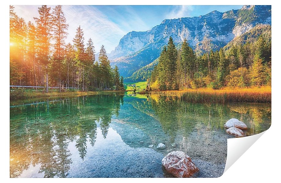 Wallarena Fototapete Berge See Landschaft Vlies günstig online kaufen