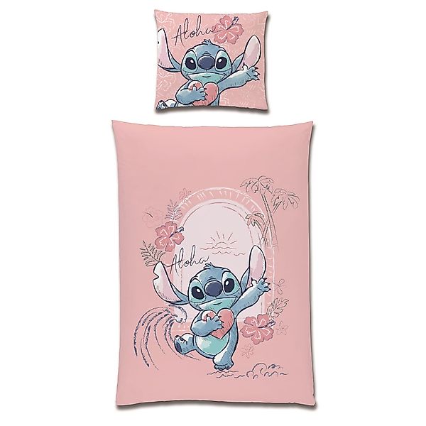 Familando Kinderbettwäsche Lilo und Stitch "Aloha" günstig online kaufen