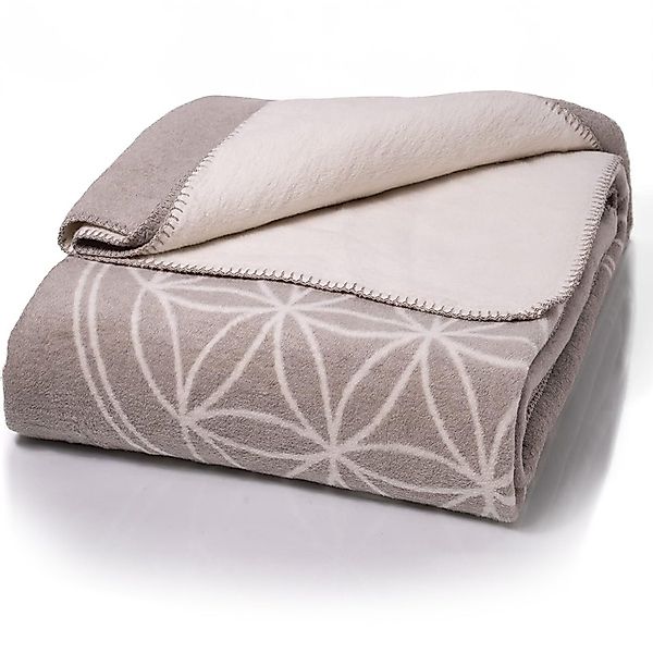 Wolldecke J2BG Kuscheldecke Baumwolle, Blume des günstig online kaufen