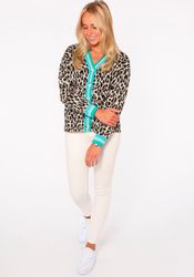Zwillingsherz Cardigan "Leo & Streifen" Animal-Muster, günstig online kaufen
