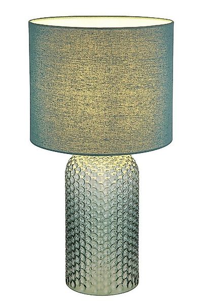GLOBO LIGHTING Tischleuchte SOFIA, H 50 cm, Hellgrün, Glas, Textil, ohne Le günstig online kaufen