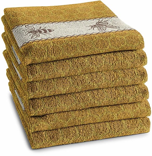 DDDDD Geschirrtuch "DDDDD Küchentuch Bees 50 x 55 (6er-Pack)" schnell trock günstig online kaufen