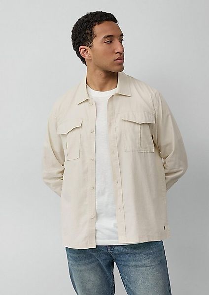s.Oliver Hemdjacke Hemd Overshirt aus Leinenmix mit Kentkragen günstig online kaufen