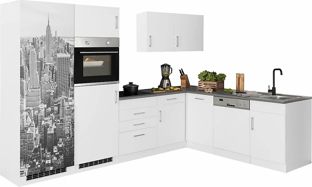 KOCHSTATION Küchenzeile "KS-Paris – Küchen mit einzigartigen Fotomotiven au günstig online kaufen