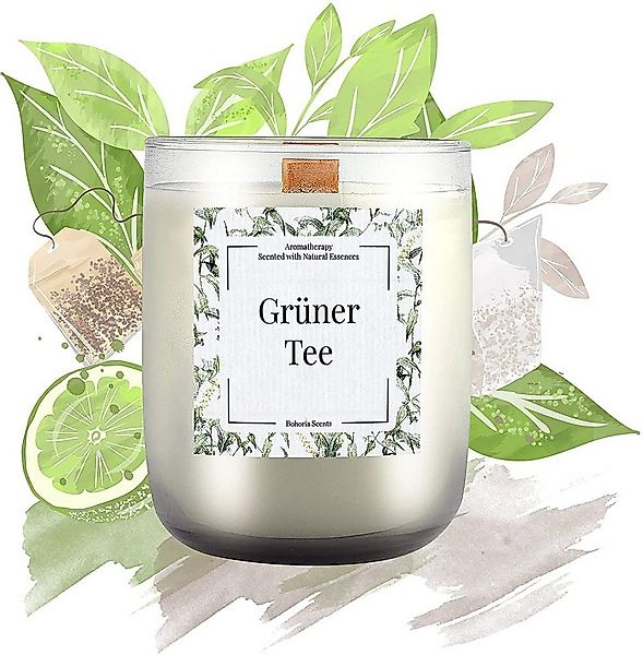 BOHORIA Duftkerze BOHORIA® Aromatherapie Duftkerze mit Holzdocht und natürl günstig online kaufen