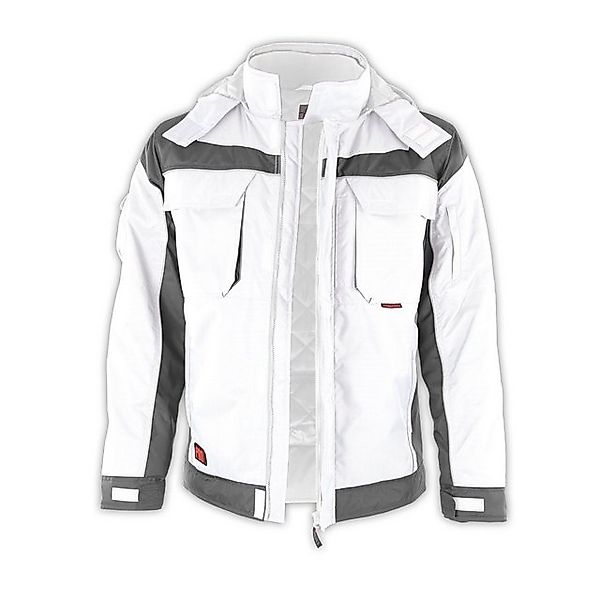Qualitex Workwear Winterjacke Winterjacke "PRO" weiß/grau, Gr. S günstig online kaufen