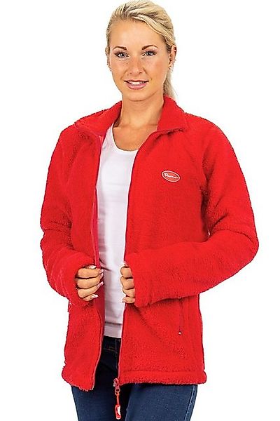 Reichstadt Fleecejacke Kuschelige Flauschige Jacke 22RSW002 Red XL mit Steh günstig online kaufen