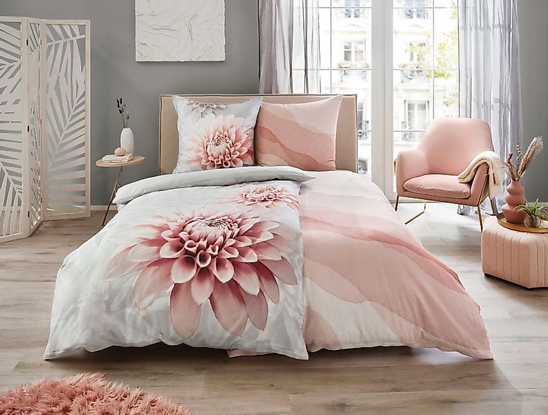Kleine Wolke Bettwäsche "Dalie" 2 Stk. tlg. mit floralem Dessin günstig online kaufen