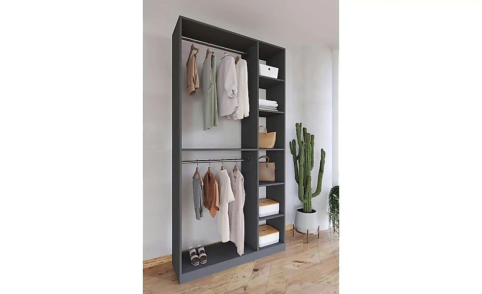 Kompaktgarderobe  Palosa ¦ grau ¦ Maße (cm): B: 110 H: 211 Garderoben & Kle günstig online kaufen