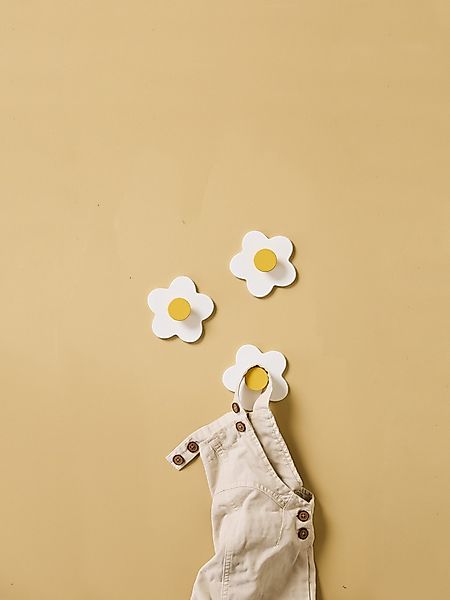 Kids Concept Kleiderhaken Hakenset 3er-Pack Blume günstig online kaufen