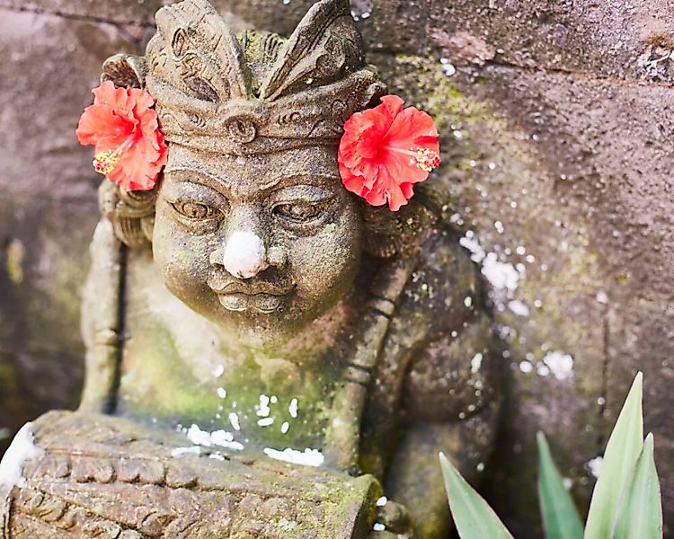Fototapete "Bali Statue" 4,00x2,50 m / selbstklebende Folie günstig online kaufen
