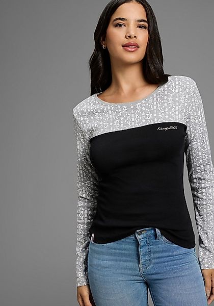 KangaROOS Langarmshirt mit Print günstig online kaufen