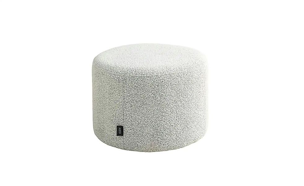 SCHÖNER WOHNEN Kollektion Pouf   ¦ grau ¦ Maße (cm): H: 34  Ø: 50 Polstermö günstig online kaufen