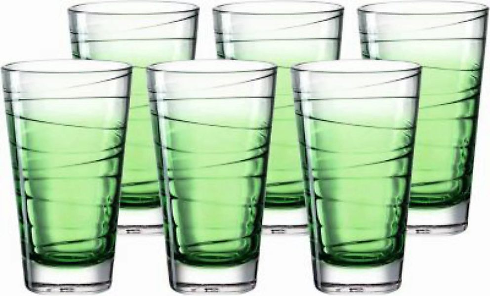 LEONARDO VARIO Struttura Trinkglas Longdrinkbecher groß 280 ml grüner Verla günstig online kaufen