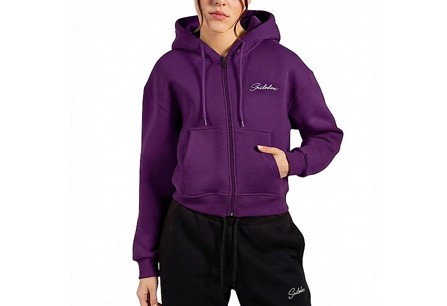 Smilodox Kapuzenstrickjacke Enara, Strickjacke mit Frontzipper und Kängurut günstig online kaufen