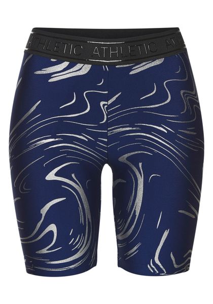 LASCANA ACTIVE Funktionsshorts mit glänzendem 3D Schriftzug auf dem Bund günstig online kaufen