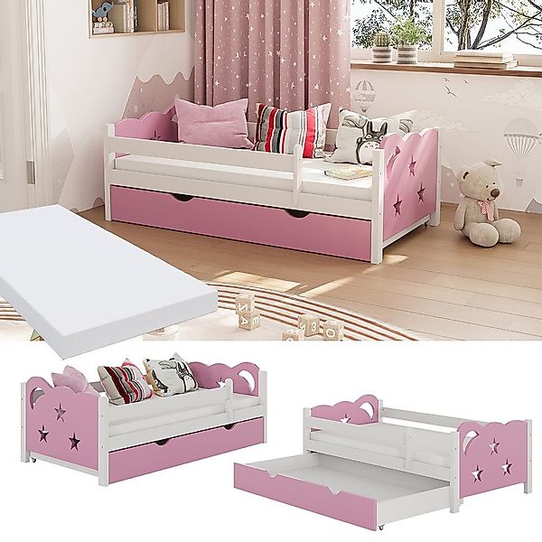 VitaliSpa® Kinderbett Jessica, Rosa/Weiß, 70x140 cm günstig online kaufen