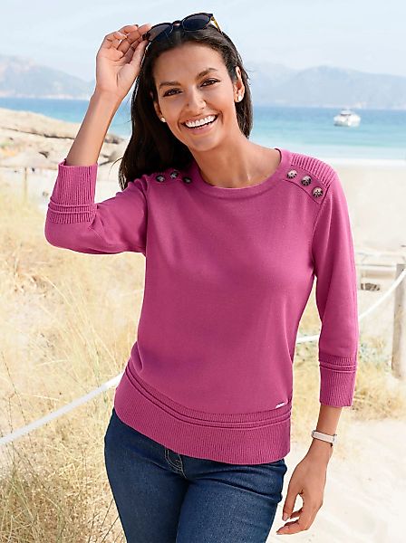 Casual Looks 3/4 Arm-Pullover "Langarm-Pullover" günstig online kaufen