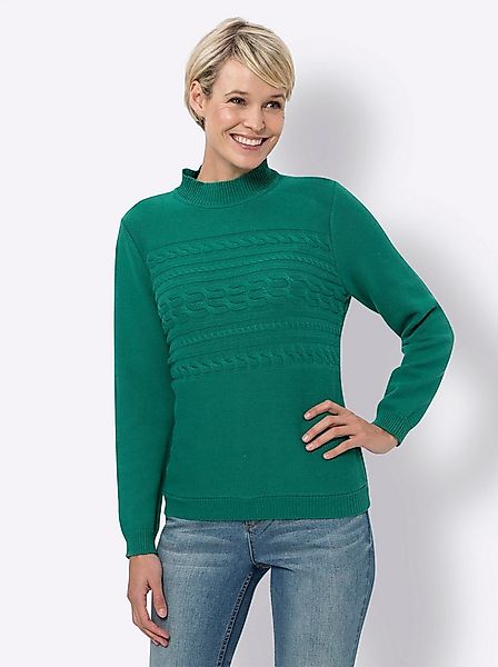 Sieh an! Strickpullover Stehkragen-Pullover günstig online kaufen