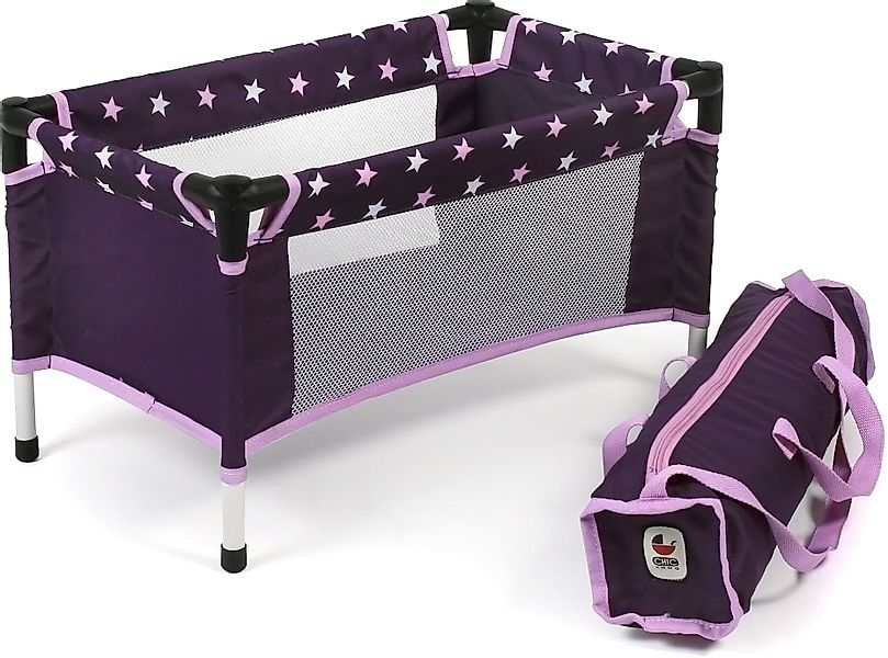 CHIC2000 Puppenbett Puppen-Reisebett, Stars Lila, mit günstig online kaufen