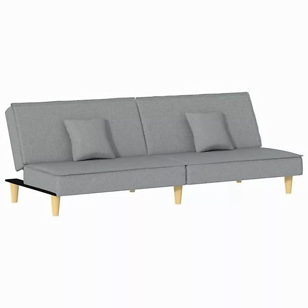 vidaXL Sofa Schlafsofa Hellgrau Stoff günstig online kaufen