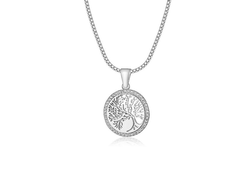 NAHLE Kette mit Anhänger Silberkette Lebensbaum Kette (inklusive Schmuckbox günstig online kaufen