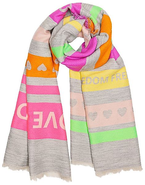 Caspar Modeschal Weicher Damen Schal aus Viskose Halstuch mit buntem Muster günstig online kaufen