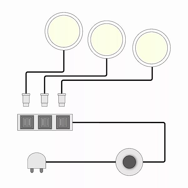 home24 LED-Spotbeleuchtung Cupello (3er-Set) günstig online kaufen