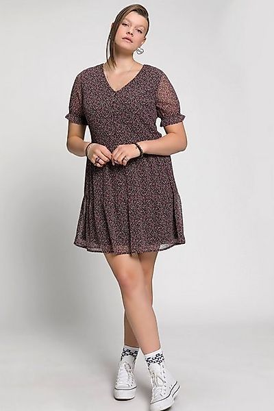 Studio Untold Jerseykleid Millefleurs-Kleid A-Line V-Ausschntt günstig online kaufen