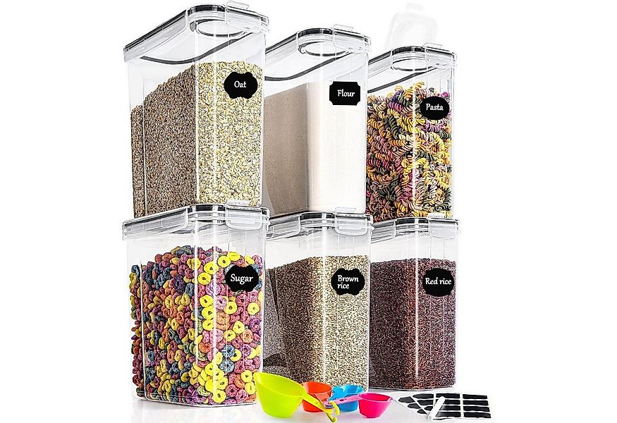 LuxusKollektion Aufbewahrungsbox Vorratsdosen 6 Set Küche Luftdicht Behälte günstig online kaufen