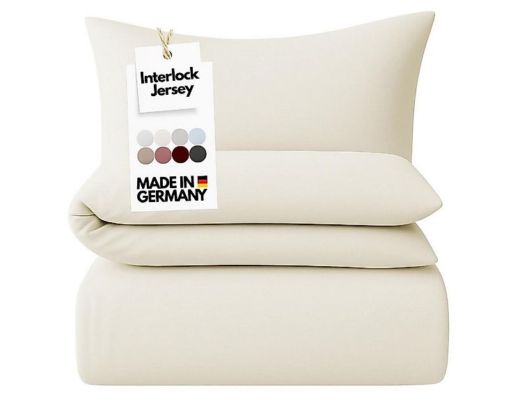 Carpe Sonno Bettwäsche Jersey 135x200 155x220 Bettbezug Einfarbig Baumwolle günstig online kaufen