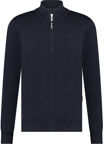 State Of Art Strickjacke Plain Navy - Größe 3XL günstig online kaufen
