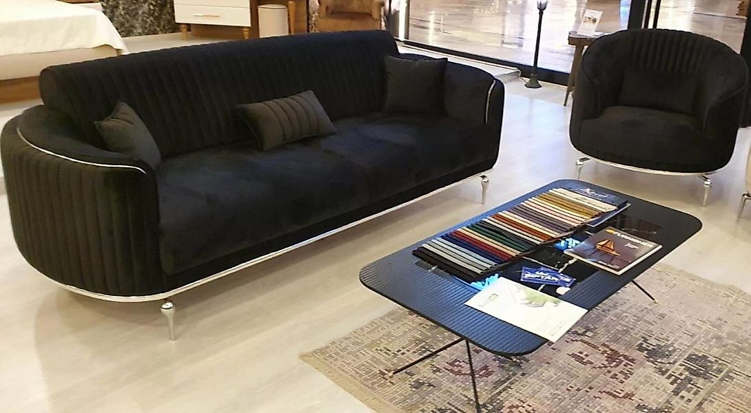 JVmoebel Sofa Sofagarnitur 3 1 Sitzer Set Design Polster Couch Modern Luxus günstig online kaufen